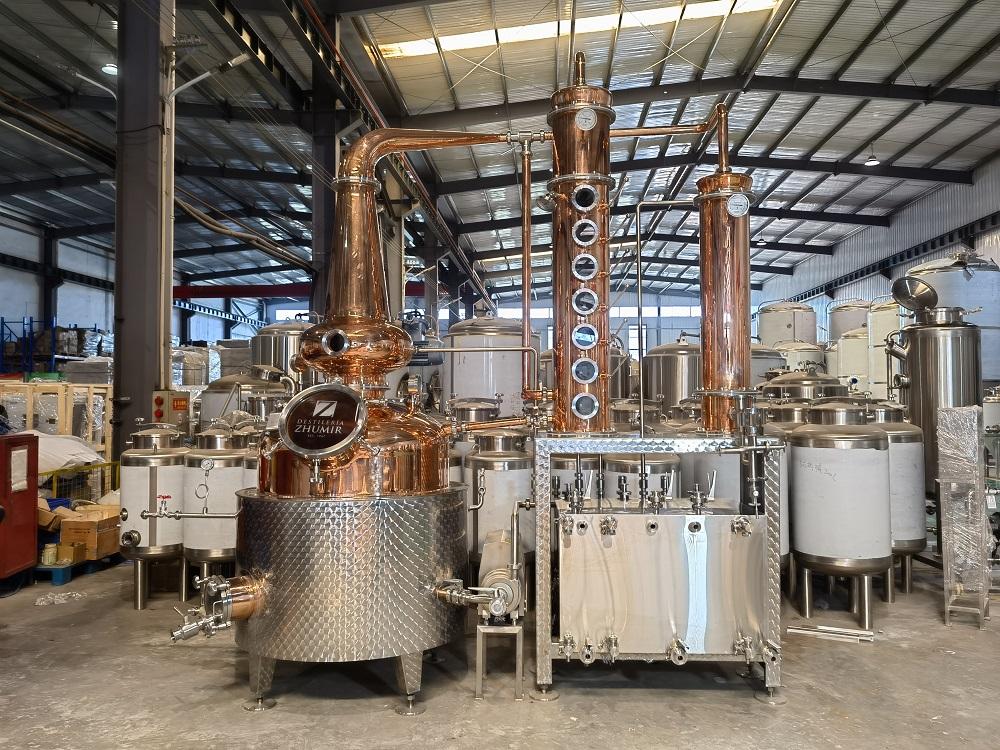 <b> TIANTAI popular 500L red copper distillery brewery system</b>
